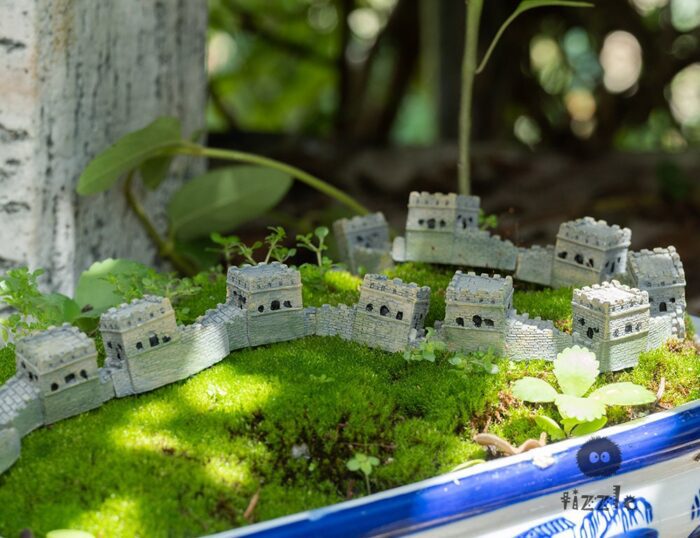 10Pc Miniature Fairy Tiny The Great Wall Garden Supplies & Accessories Terrarium Figurines