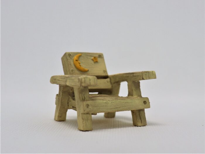 Fairy Garden Accessory - Front Porch "Rest Easy" Chair- Terrarium Supply Miniatures