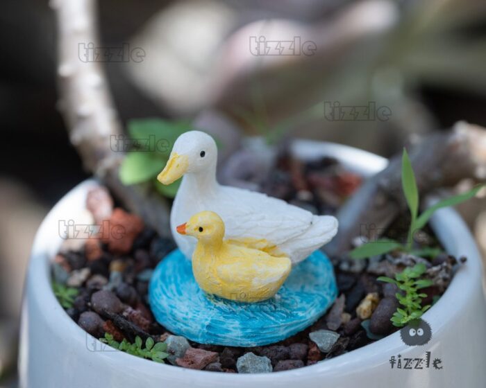 Fairy Garden Miniature Tiny Duck Animal Figurines Supplies & Accessories Terrarium