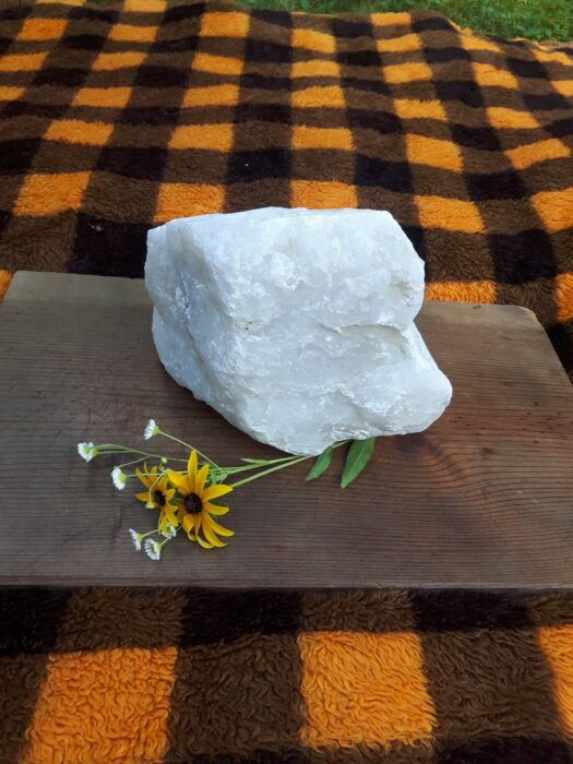 Giant Milky Quartz .massive Natural Quartzite Gemstone. 4962 Grams Of Snowy White Crystal in One Rock