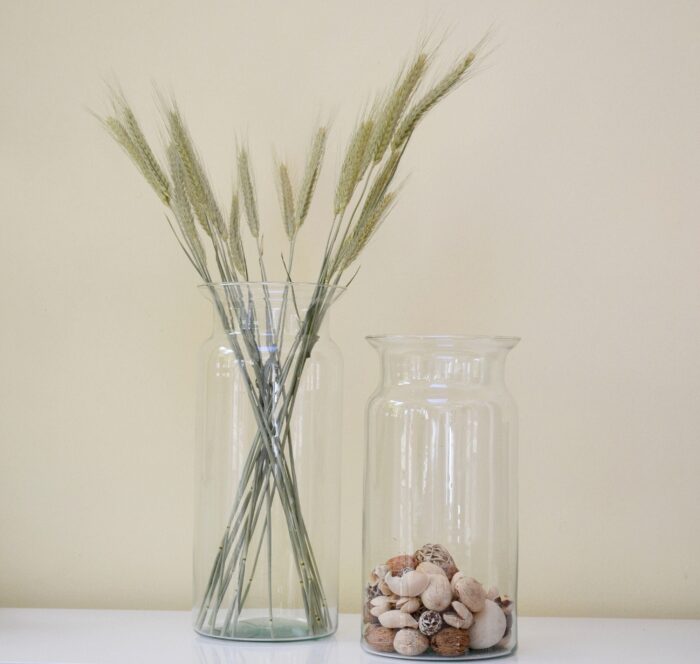 Glass Vase | Eco Bottle Storage Open Terrarium Farmhouse|Country|Modern|Elegant|Valentine |Galentine