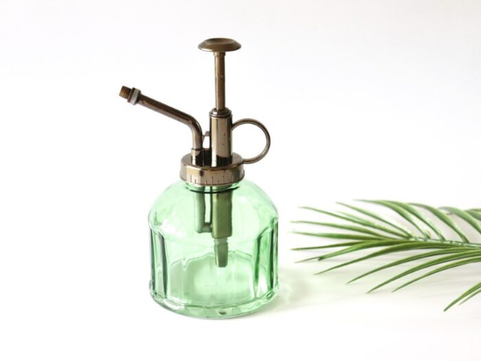 Green Glass Plant Mister, Botanical Sprayer, Spray, Water Can, Accessories, Home Decor, Lover Gift