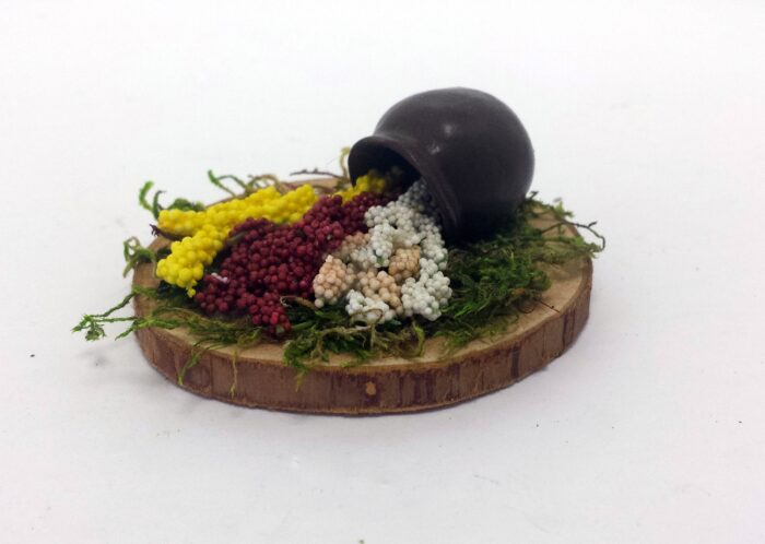 Handmade Miniature Flower Arrangement For Decorating Terrarium & Fairy Garden Accessory Dollhouse