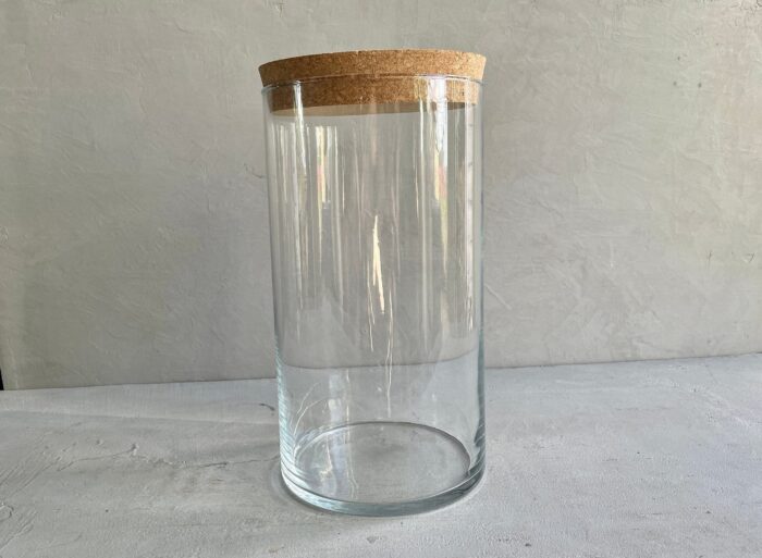 Large Tube Jar | Eco Glass Decorative Vase Home Decoration Terrarium Vessel Large Size 100% Recycled Mouth Blown