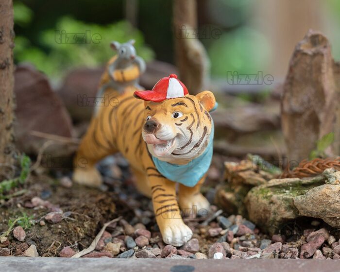 Miniature Fairy Small Tiger Animal Figurines Garden Supplies & Accessories Terrarium