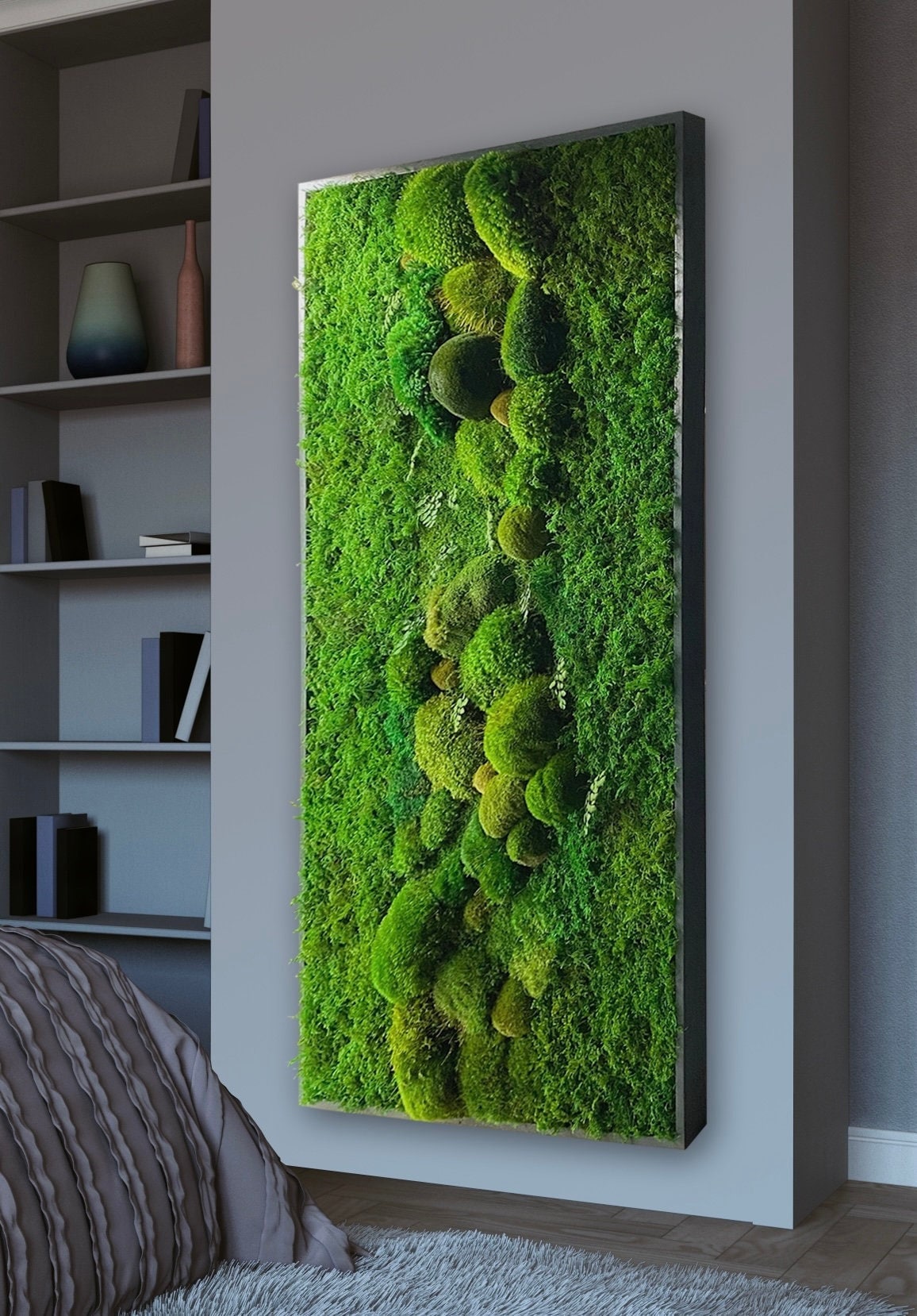 Driftwood Moss Centerpiece by Moss Art Installations