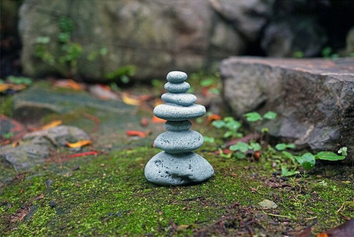 Natural Miniature Small Zen Style Stone Figure Fairy Garden Supplies Terrarium Accessories