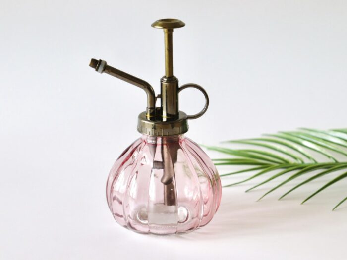 Pink Glass Plant Mister, Botanical Sprayer, Spray, Lover Gift, Succulent Mister, Water Can, Home Decor