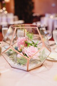 Rose Gold/Copper Glass Geometric Terrarium/ Wedding Table Decor/ Succulent Planter/Air Plants Vase/Terrarium Kit/ Terrarium Gift