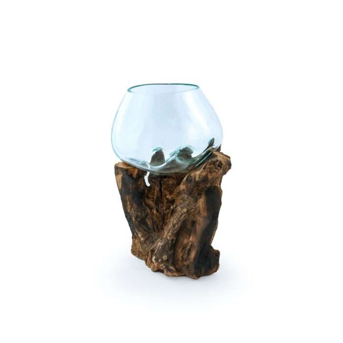 Small Tall Molten Glass Driftwood Terrarium/Aquarium