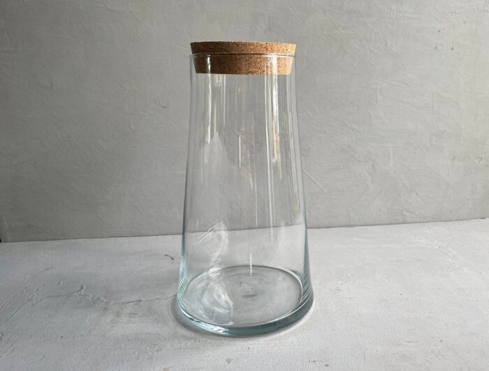 Tall Chimney Jar | Eco Glass Decorative Vase Home Decoration Terrarium Vessel Large Size 100% Recycled Mouth Blown