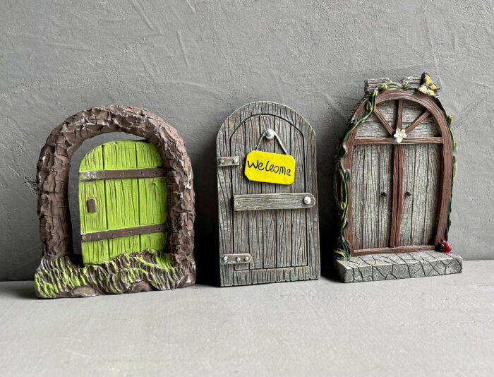 Terrarium Door Figurine | Garden Ornament Polyresin Figurines Terrarium Supplies Stunning Ornaments Decoration Fairy Homes