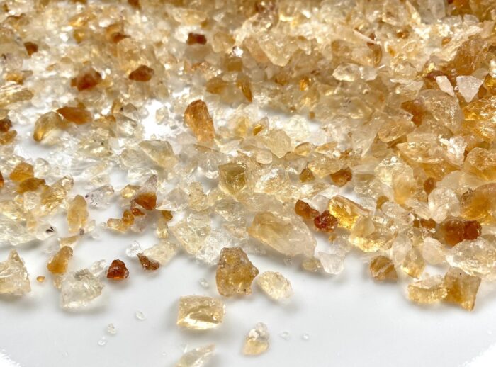 1/2 lb Crushed Citrine Crystals - Bulk Raw Gemstone Chips Small Rough Healing Stones Medium Grain Size 8 Oz